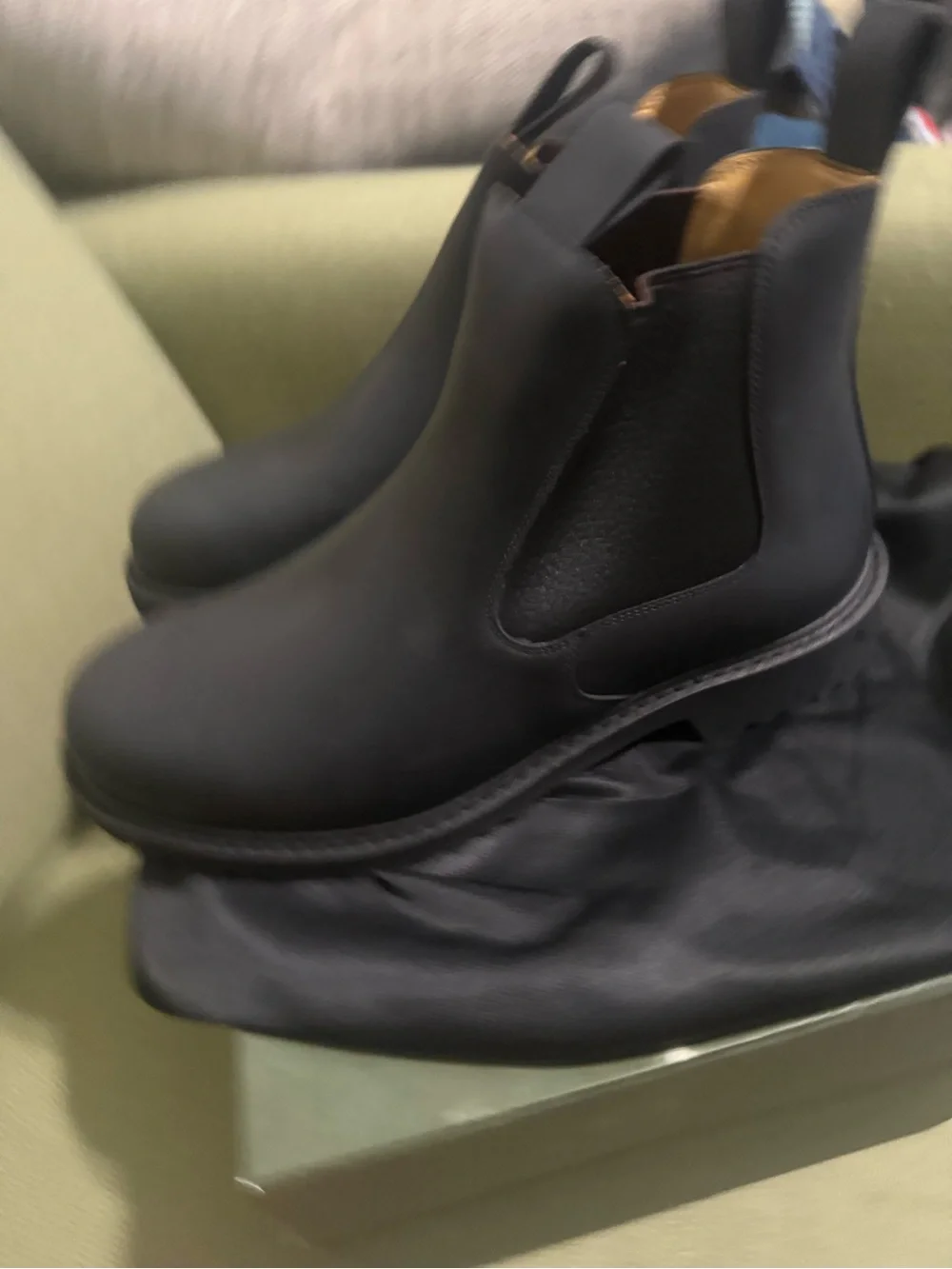 Beckett Simonon Black Leather Chelsea Boots